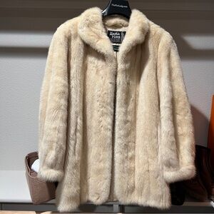 (S) MINK FUR jacket, blonde mink (rare)